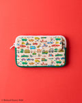 Merci x Richard Scarry - Candide Cars Coin Purse - Canvas & Green