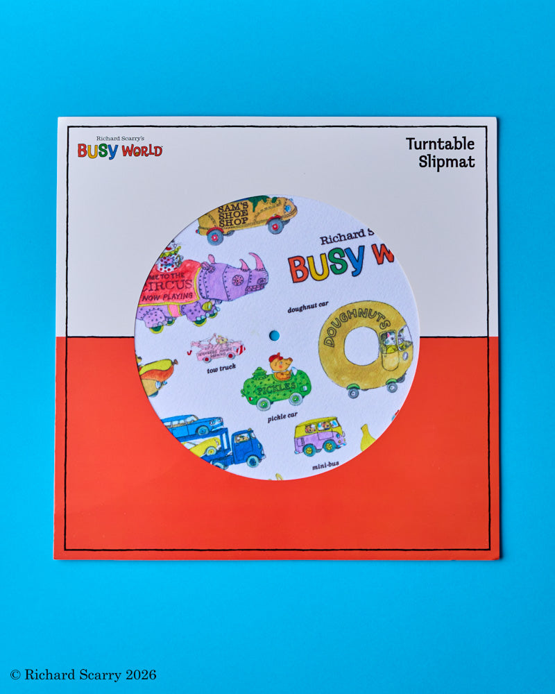 Retrospekt - Turntable Mat - Richard Scarry