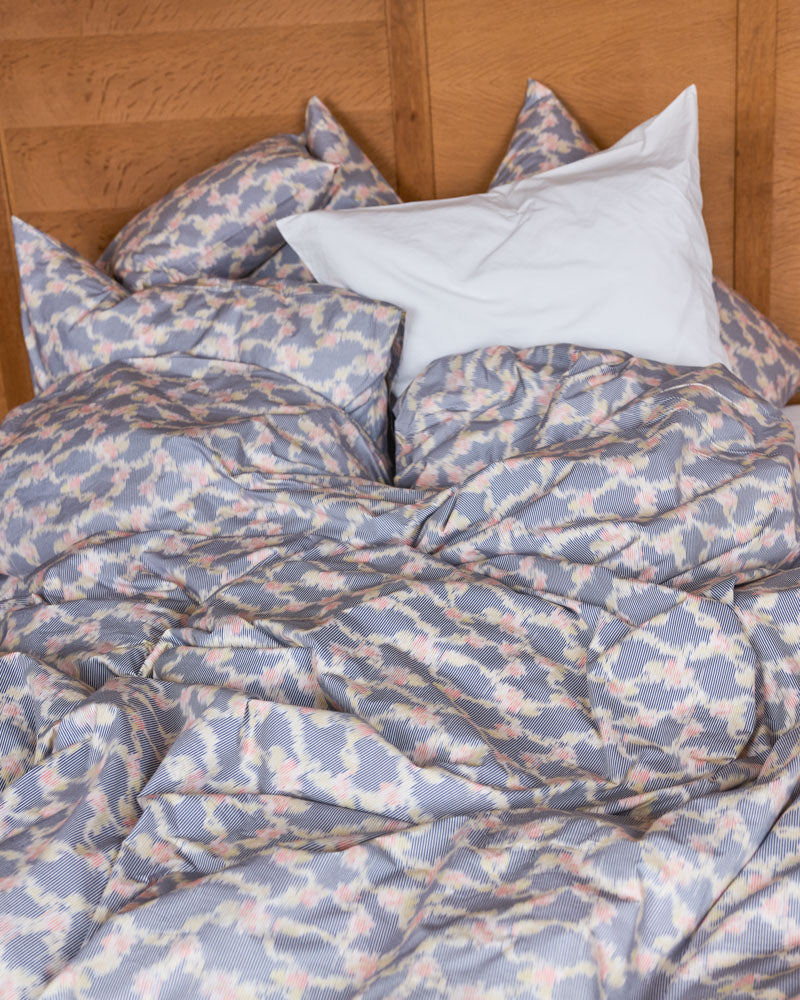 Merci - Housse De Couette En Percale De Coton - Tataki Cerisier