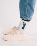 Merci - Chaussettes Scrappy Enfant - Blanc Vert