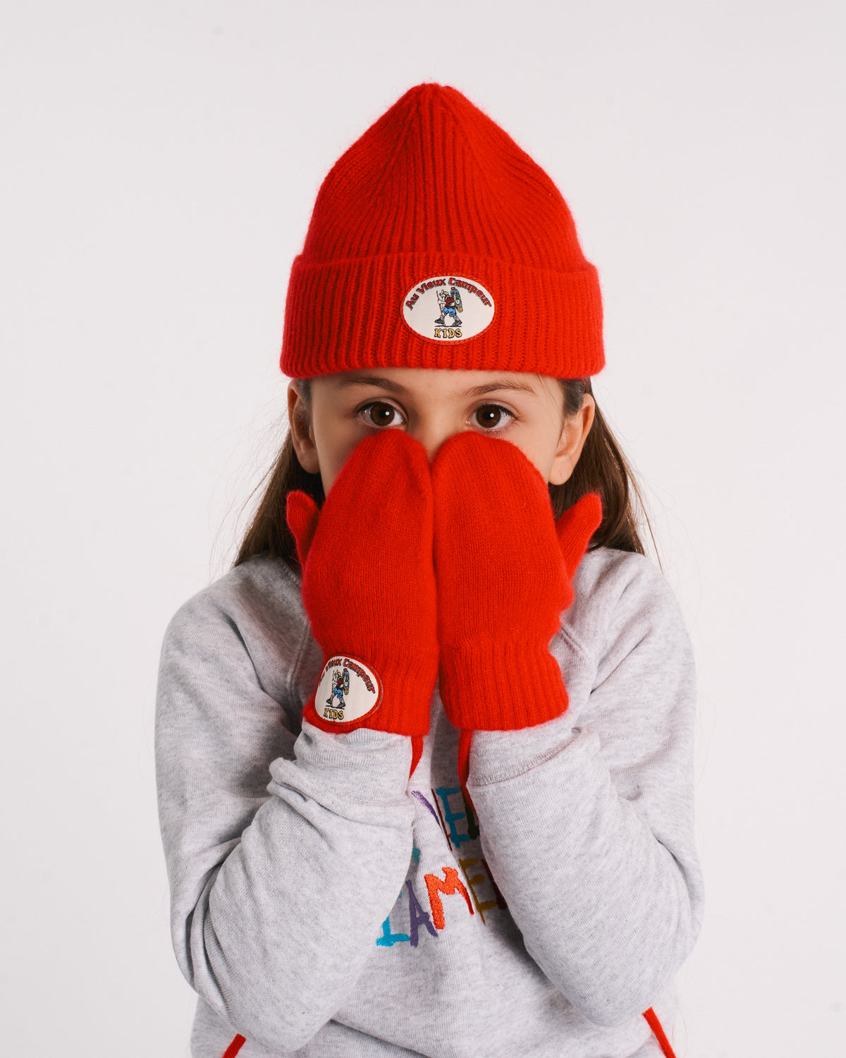Au Vieux Campeur - Congés Payés - Moufles Ben Kids - Rouge