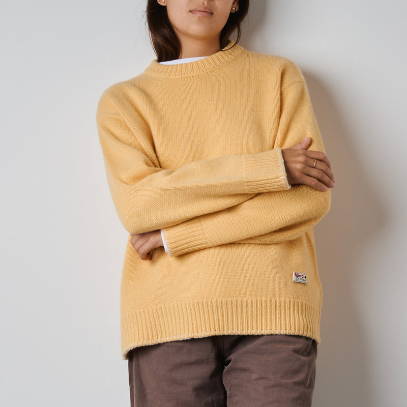 Merci - Pull Eloise - Jaune & Blanc