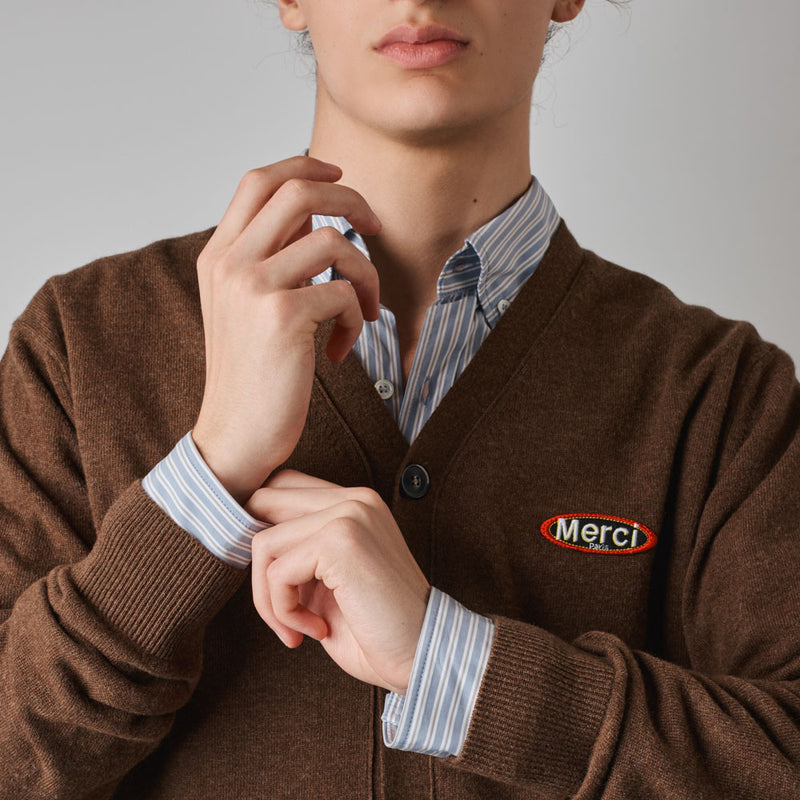 Merci - Cardigan Charlie - Marron