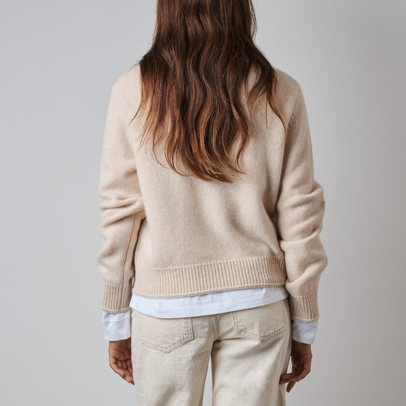 Merci - Pull Charlotte - Blanc Cassé