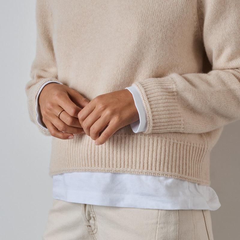 Merci - Pull Charlotte - Blanc Cassé
