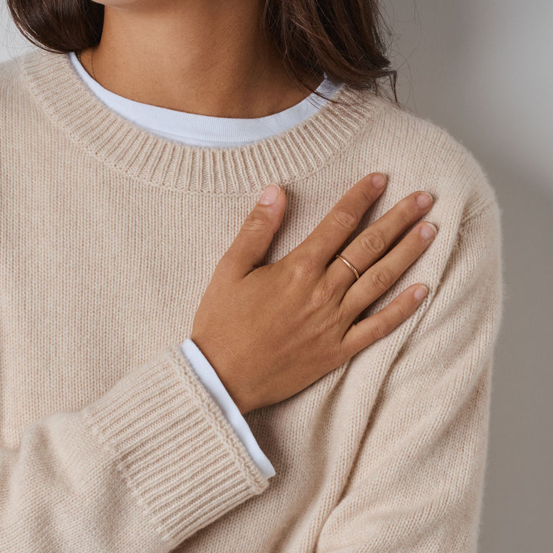 Merci - Pull Charlotte - Blanc Cassé