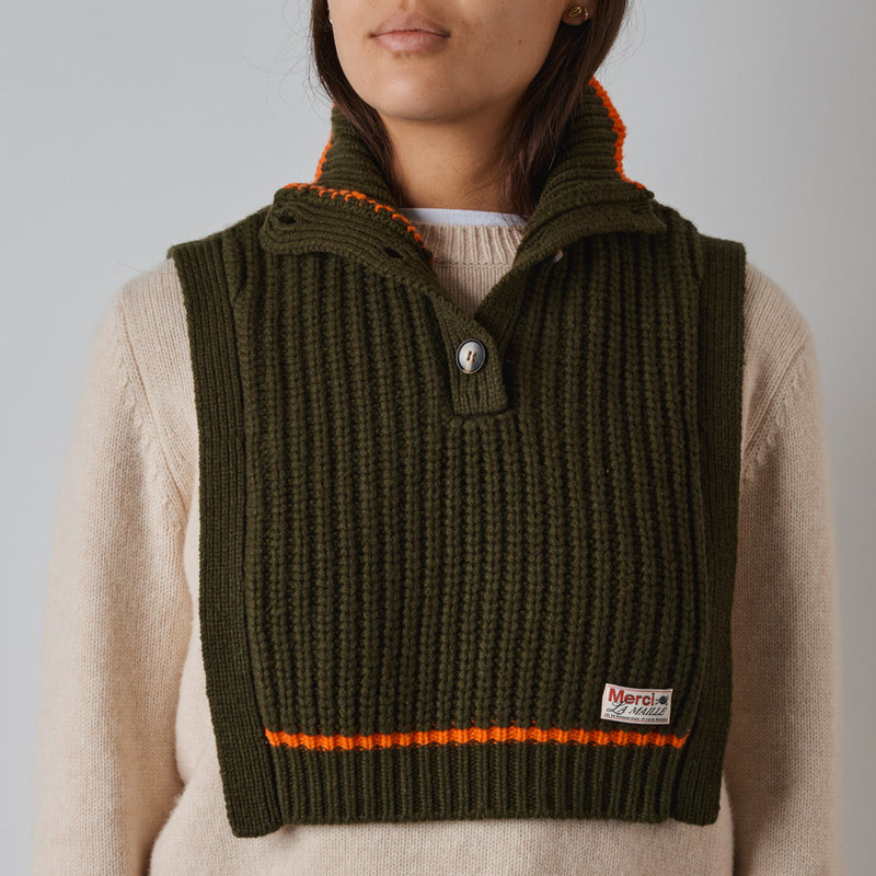 Merci - Col Mathilde - Olive et Orange