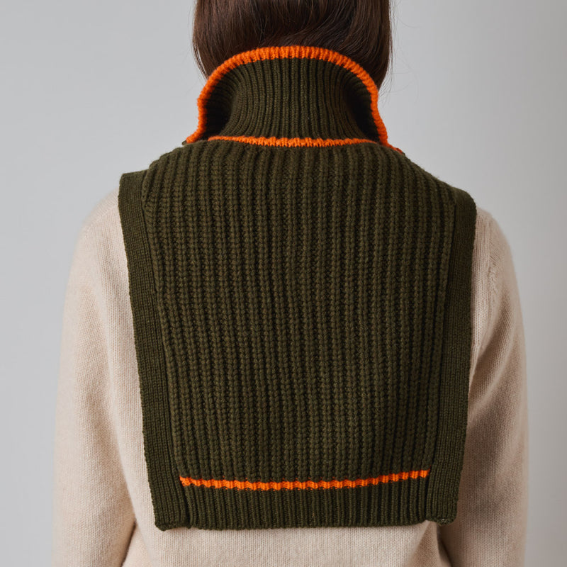 Merci - Col Mathilde - Olive et Orange