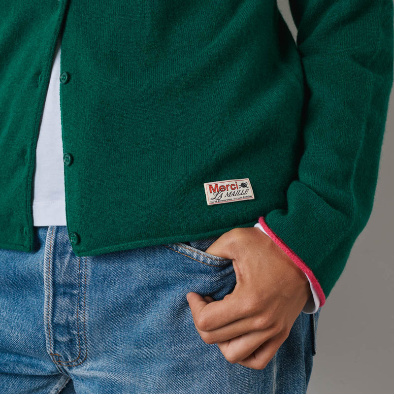 Merci - Cardigan Iris - Vert