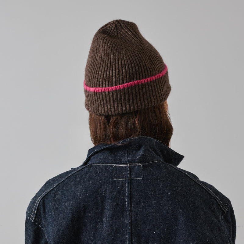 Merci - Bonnet Bicolore - Marron & Rose