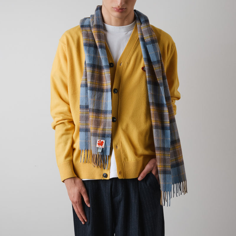 Merci - Echarpe en cachemire Harry - Bleu et Jaune