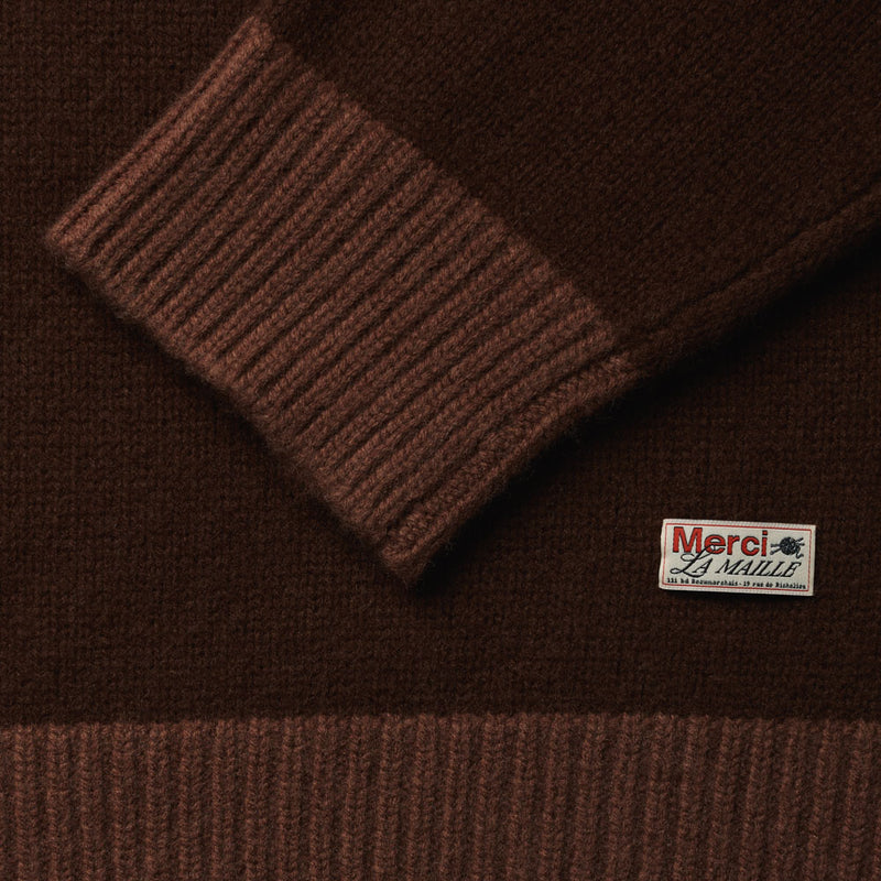 Merci - Pull Eloise - Marron & Camel