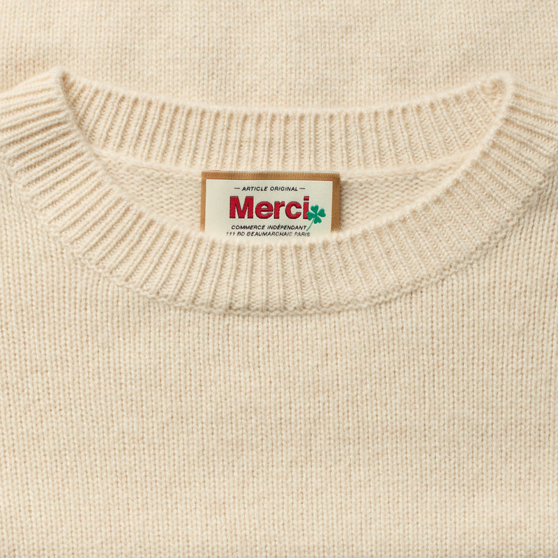 Merci - Pull Charlotte - Blanc Cassé