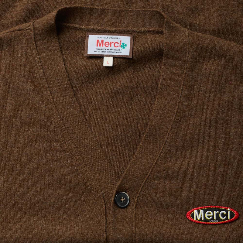 Merci - Cardigan Charlie - Marron
