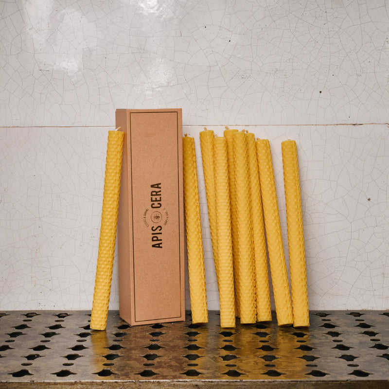 Lot de Chandelles Lucienne - Jaune