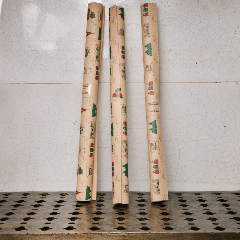 Papier cadeau Merci - Christmas