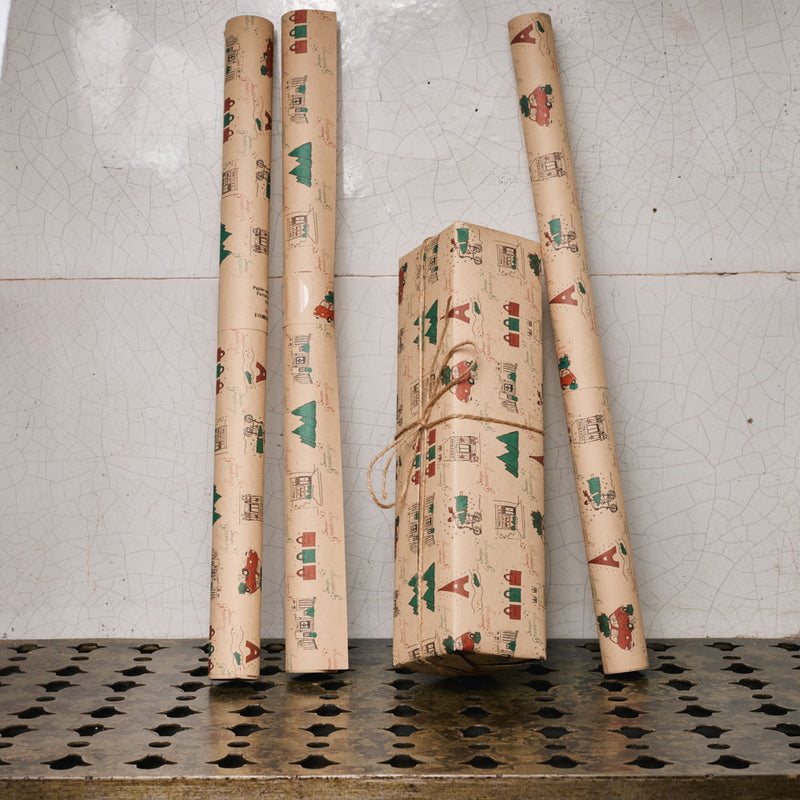 Papier cadeau Merci - Christmas