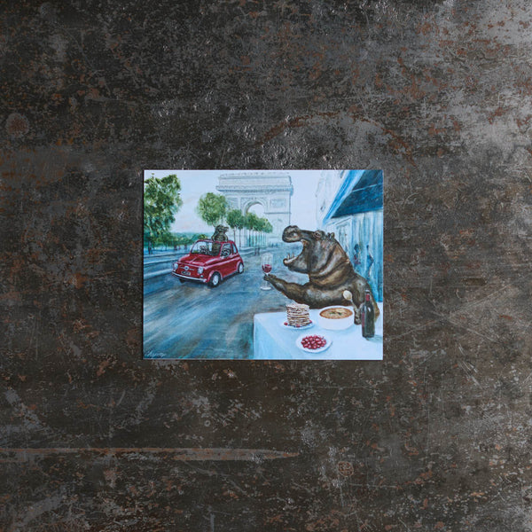 Carte postale - Merci x Travis Chapman - Breakfast at the arc