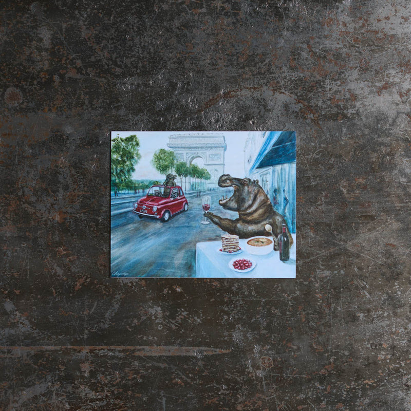 Carte postale - Merci x Travis Chapman - Breakfast at the arc