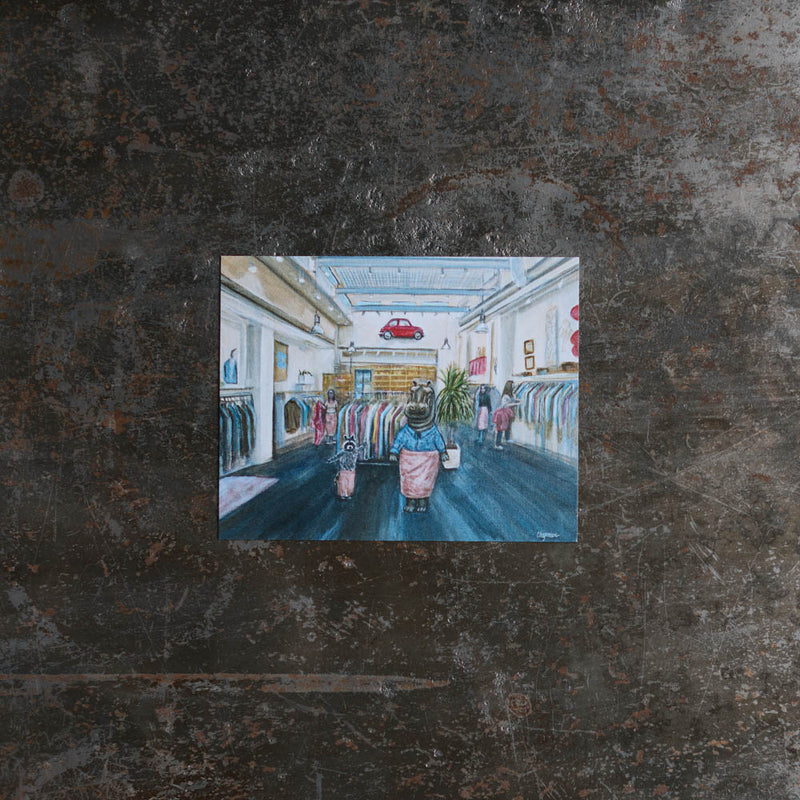 Carte postale - Merci x Travis Chapman - New staff at Merci