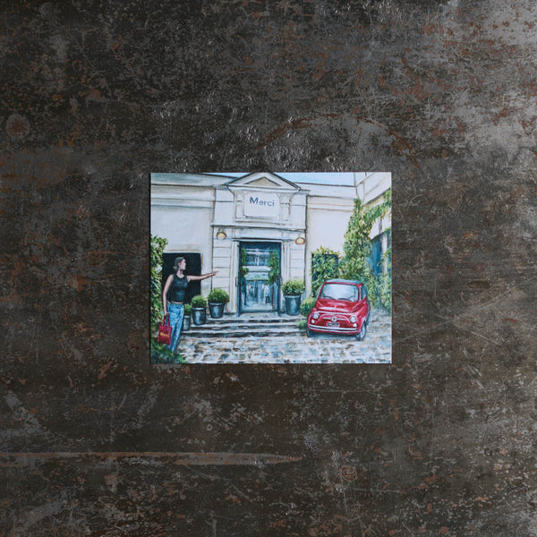 Carte postale - Merci x Travis Chapman - That store is not real