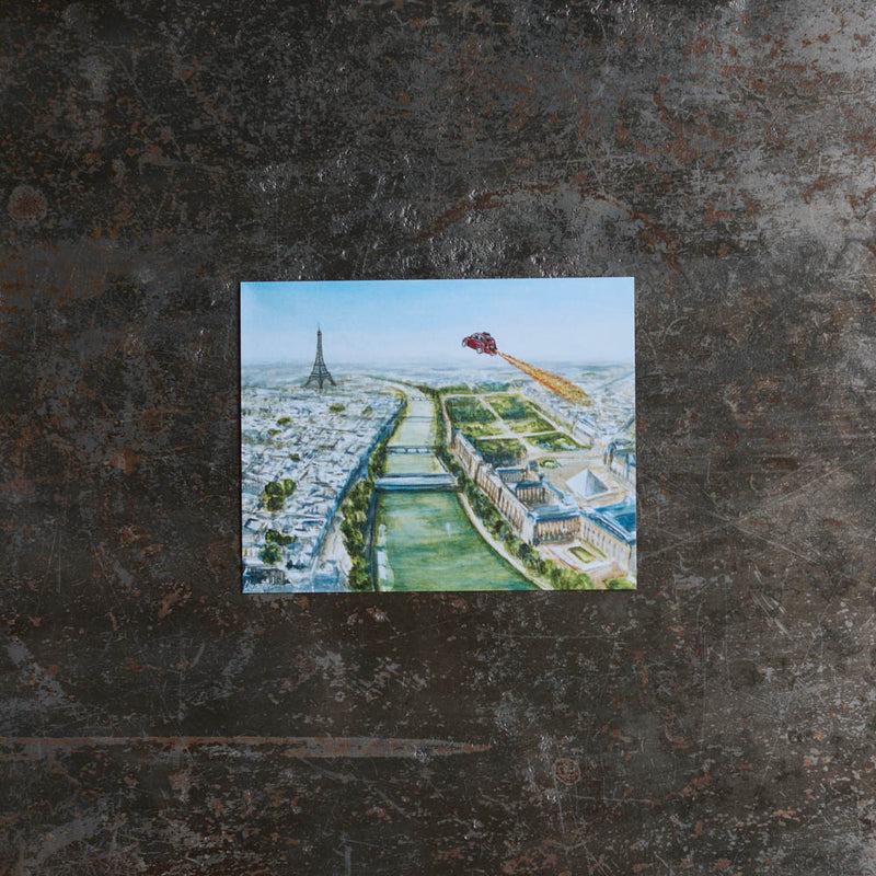 Carte postale - Merci x Travis Chapman - Ariel Tour