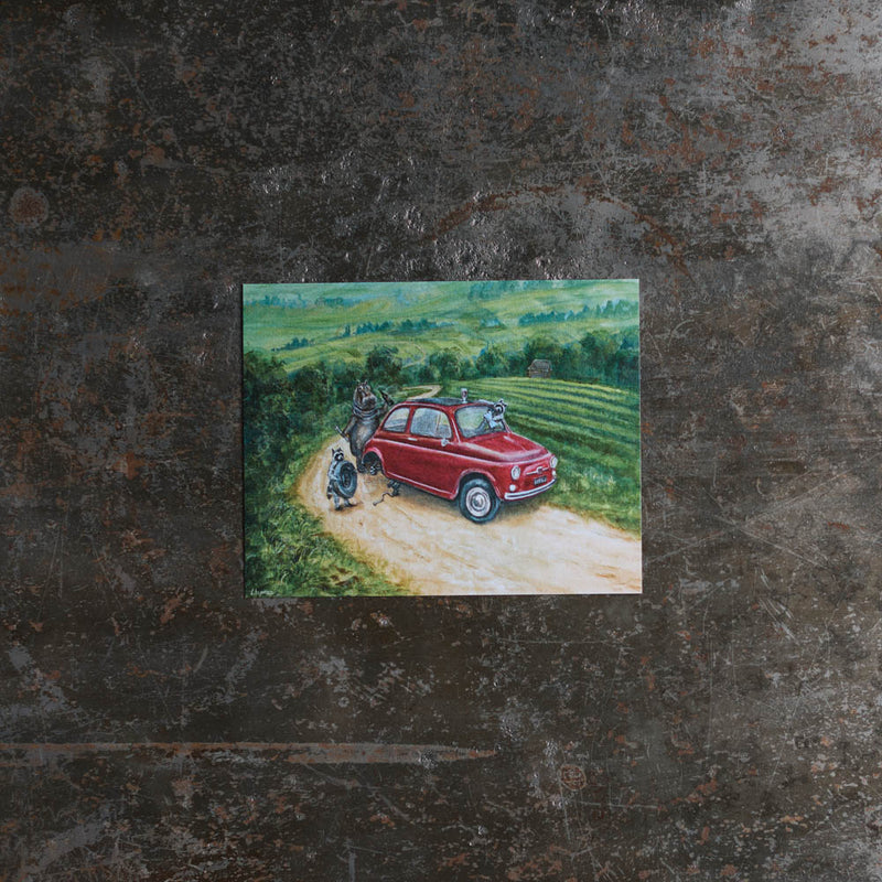 Carte postale - Merci x Travis Chapman - Pit Stop in Provence