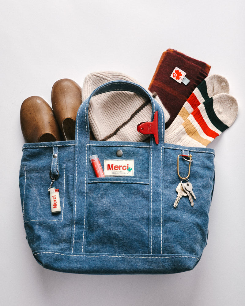 Merci - Candide shopping bag Solid - Denim – Merci Paris