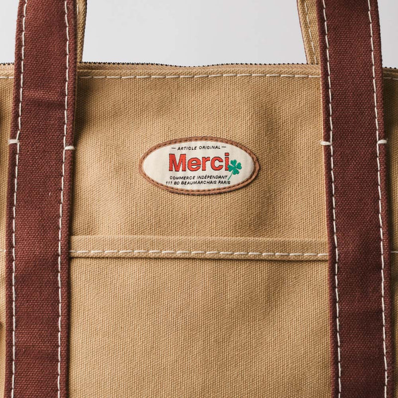 その他 merci Merci - Cabas Paris Bag - Marron – Merci Paris
