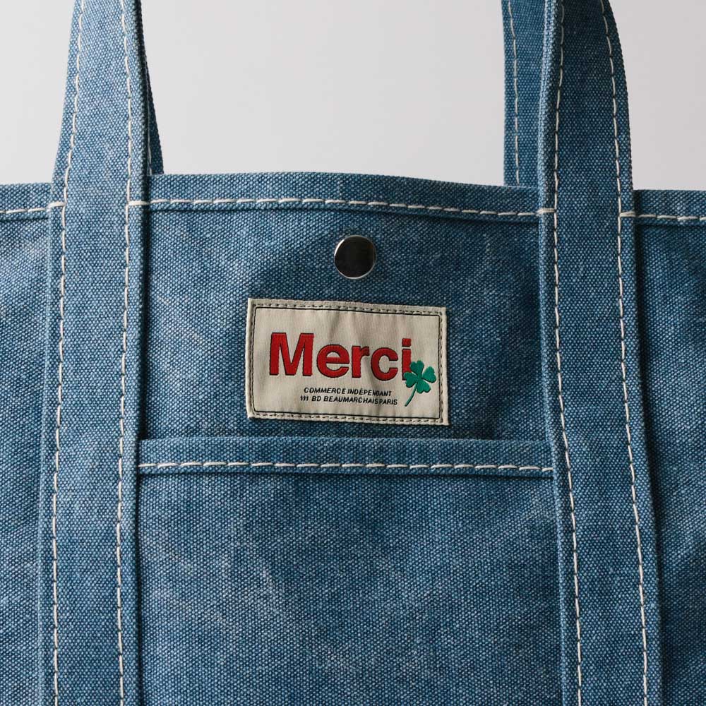 Cabas Candide Uni - Denim - Merci - vue 5
