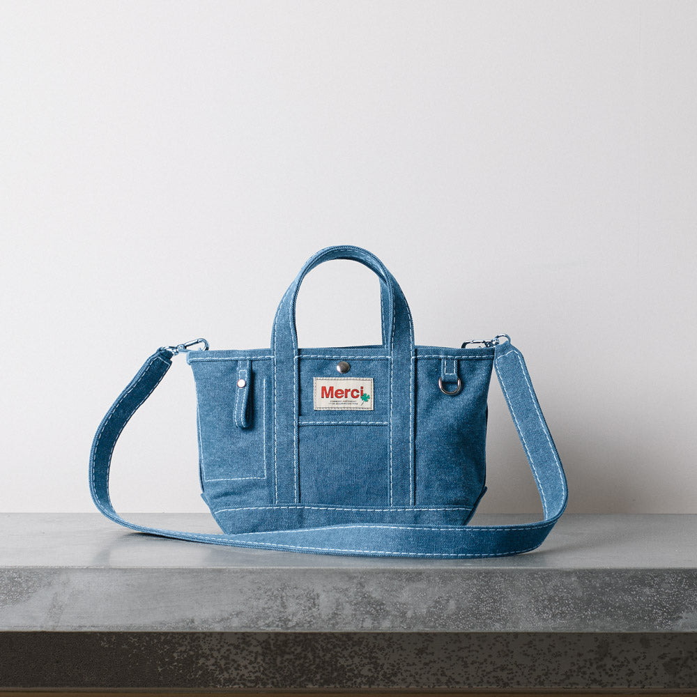 Cabas Candide Uni - Denim - Merci - vue 4