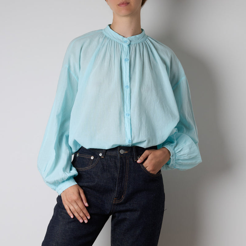＊merciページ＊ Merci - Chemise Victoria - Bleu – Merci Paris