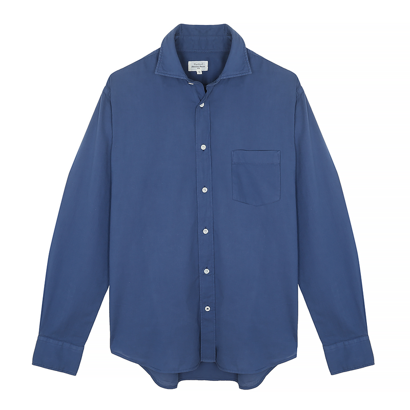 Hartford - Chemise Paul Pat - Cobalt