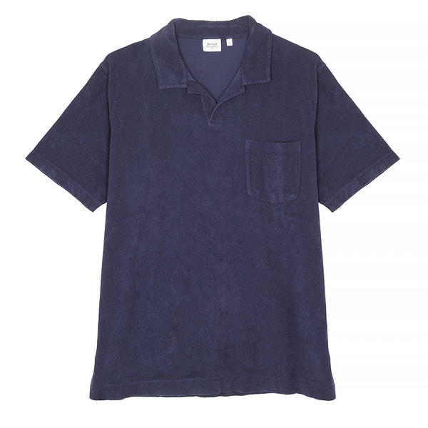 Hartford - Polo Bouclette - Bleu Marine