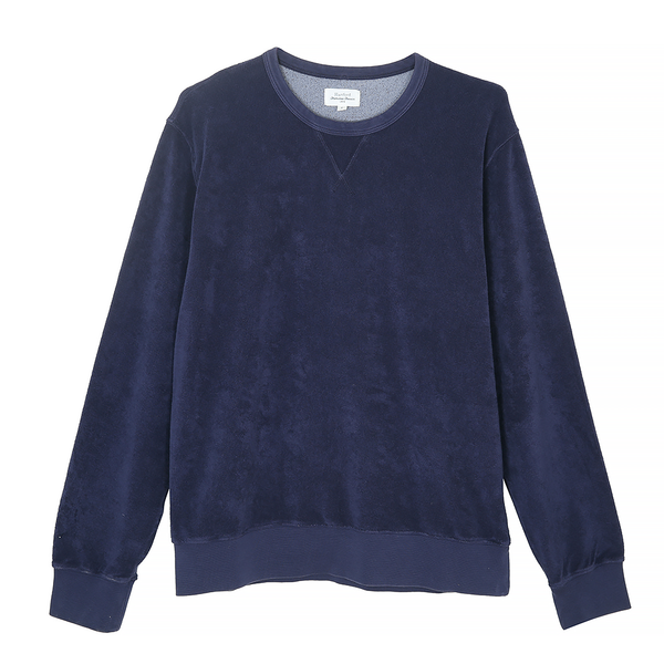 Hartford - Sweat Bouclette - Bleu Marine