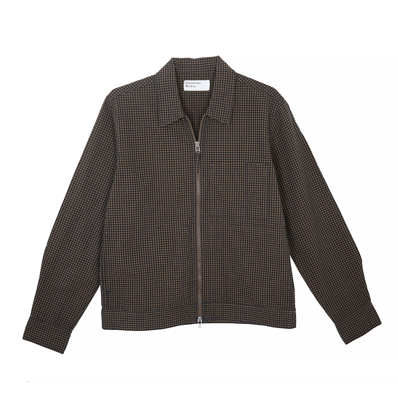 Universal Works - Veste Japanese Seersucker - Marine