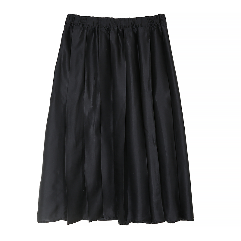 Album Di Famiglia - Jupe Pleated Long - Noir