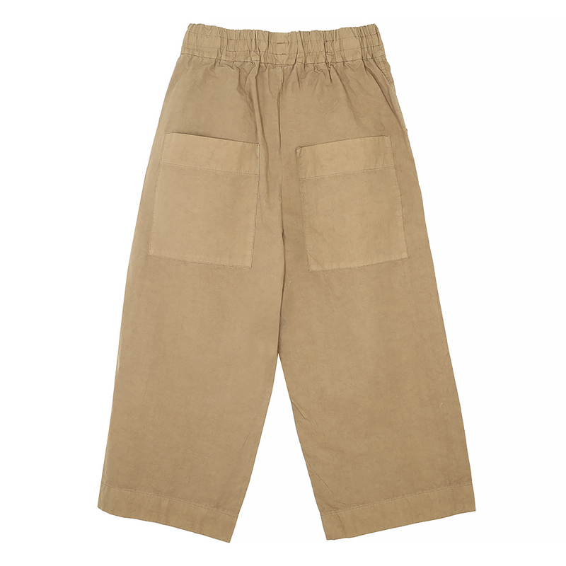 Album Di Famiglia - Pantalon court Wide - Beige Gold