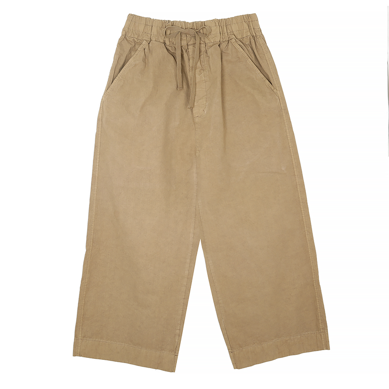 Album Di Famiglia - Pantalon court Wide - Beige Gold
