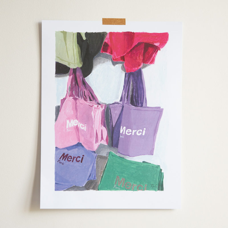 Merci x Ján Teplan - Affiche Merci Totebag