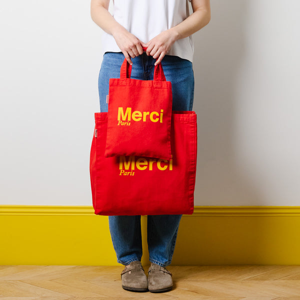 Merci - Tote Bag en coton - Rouge & Ochre – Merci Paris