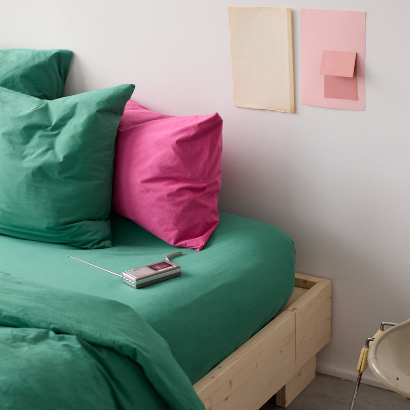 Taie d'oreiller en percale de coton - Rose Club