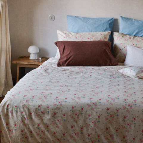 Cotton percale duvet cover - Garden