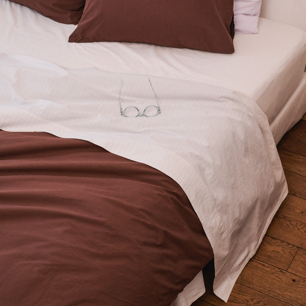 Cotton percale flat sheet - Souvenir