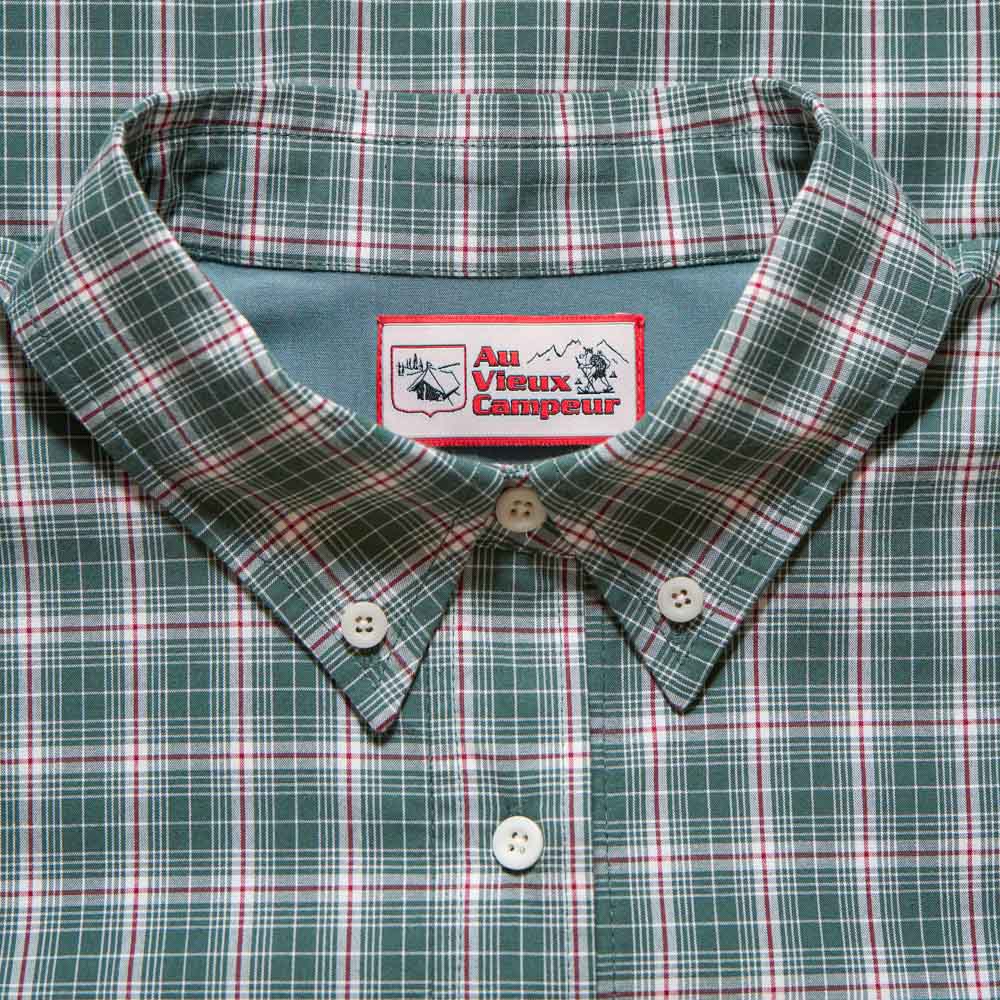 Veste à carreaux Claude - Vert & Blanc - Au Vieux Campeur Cp - détail 5