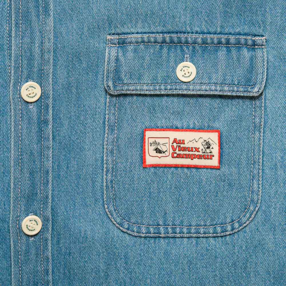 Au Vieux Campeur - Congés Payés - Chemise Marcel - Bleu & Blanc