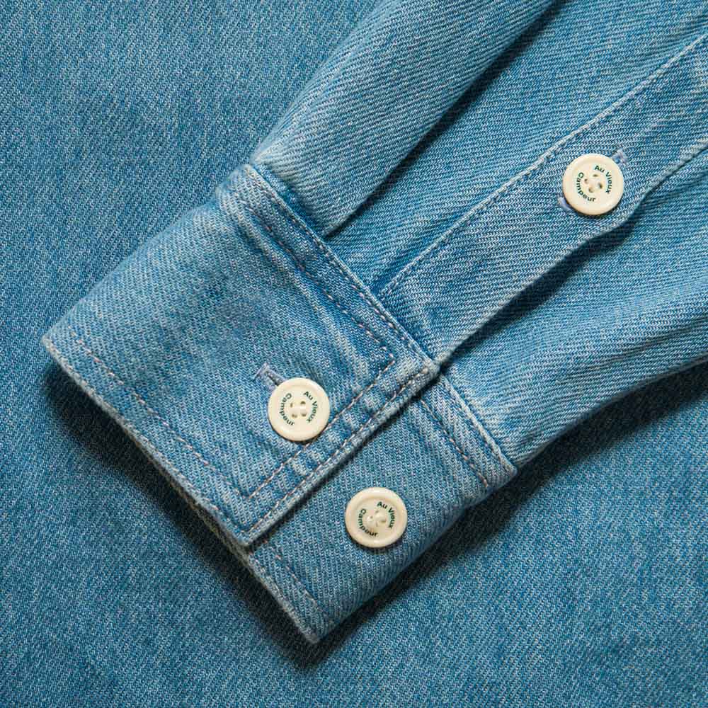 Au Vieux Campeur - Congés Payés - Chemise Marcel - Bleu & Blanc