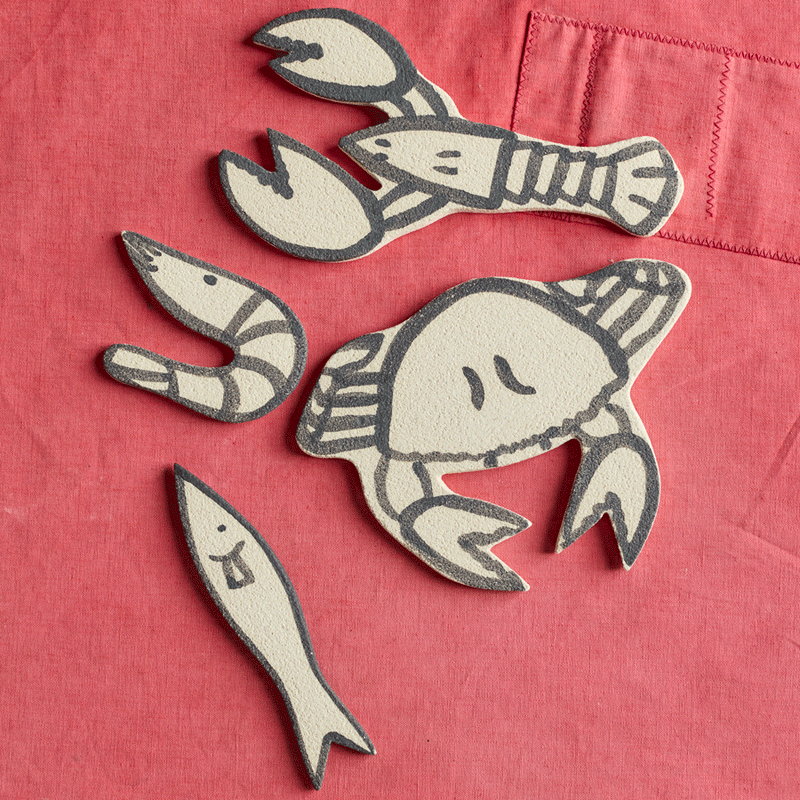 Déco en céramique - Homard