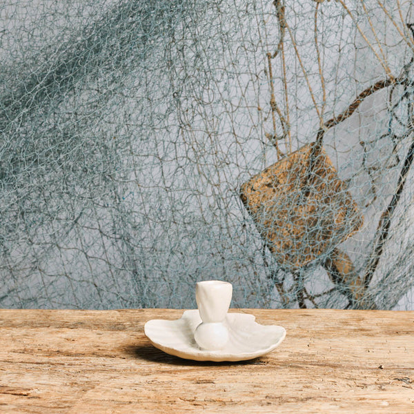 Bougeoir Coquillage - Blanc - Lea Bladassari