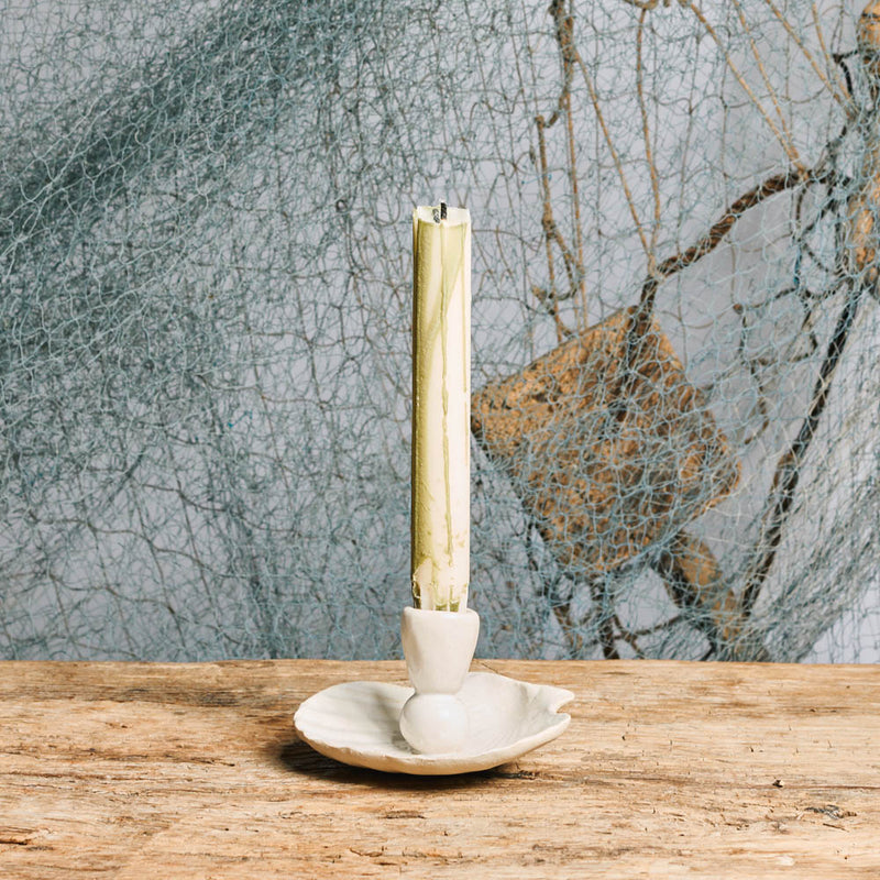 Bougeoir Coquillage - Blanc - Lea Bladassari